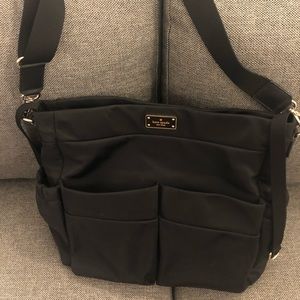 Kate spade black diaper bag shoulder strap